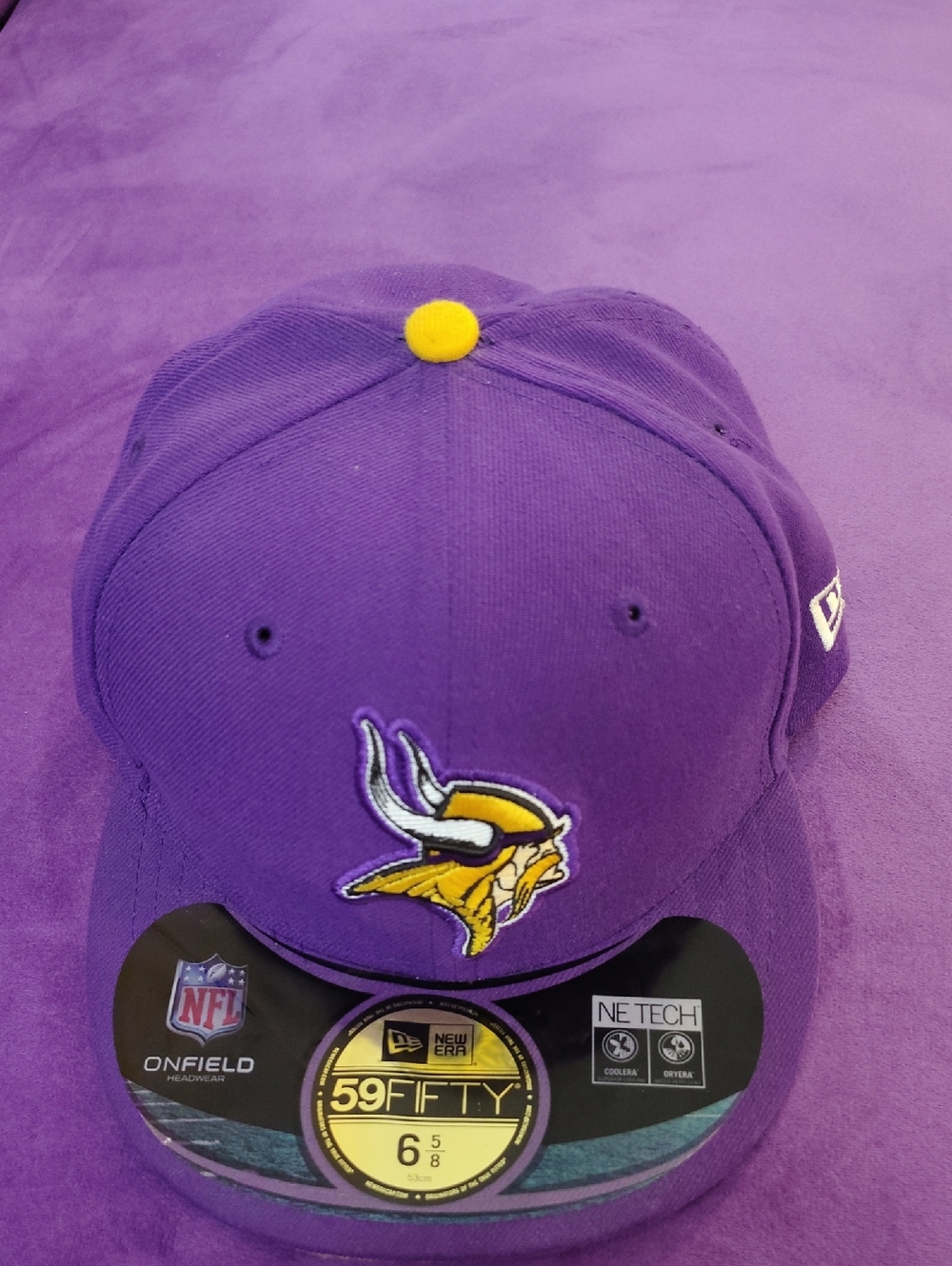 New Era Purple and Yellow Minnesota Vikings Fitted Hat